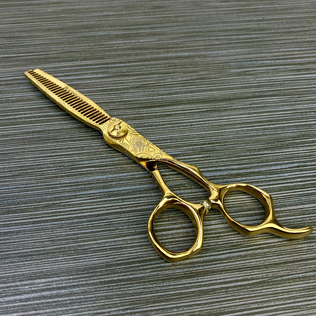 Barbernova, Grand Master, Gold, Thinning Shear, lightweight, adjustable tension, scissors