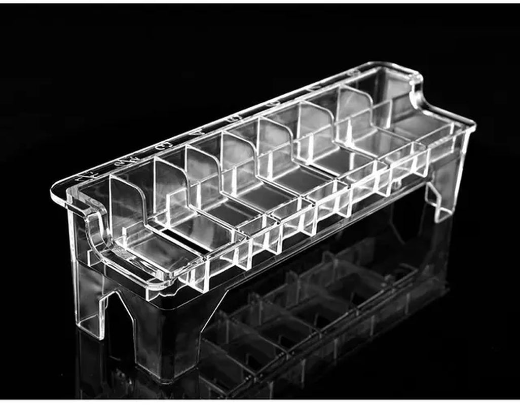 8 Grid Guide Limit Comb Storage Box Electric Hair Clipper Rack Holder Organizer Case Barber Salon Hairdressing Tools Barber Tool