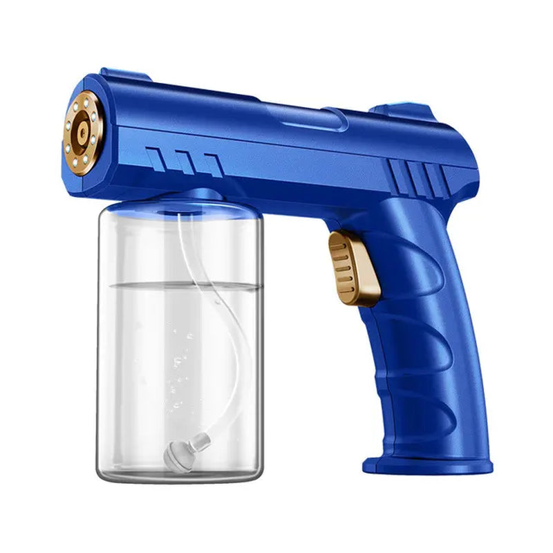 Newest 280Ml Wireless Electric Sanitizer Sprayer USB Nano Blue Light Steam Spray Disinfection Gun Garden Household Atomizer Tool