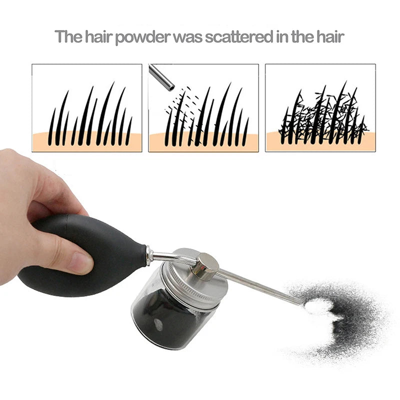 Barber Refillable Talc Fiber Powder Blower Puffer Hairdressers Talcum Hair Salon Powder Spray Bottle Barbershop