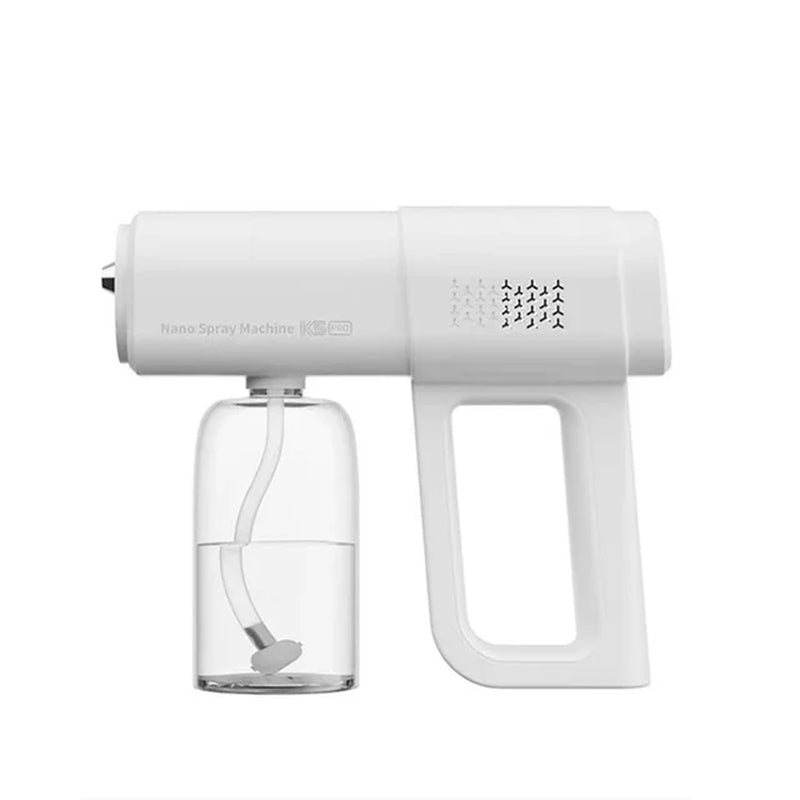 Newest 280Ml Wireless Electric Sanitizer Sprayer USB Nano Blue Light Steam Spray Disinfection Gun Garden Household Atomizer Tool