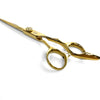 styling shear, gold, lightweight, adjustable tension, all glory, scissors
