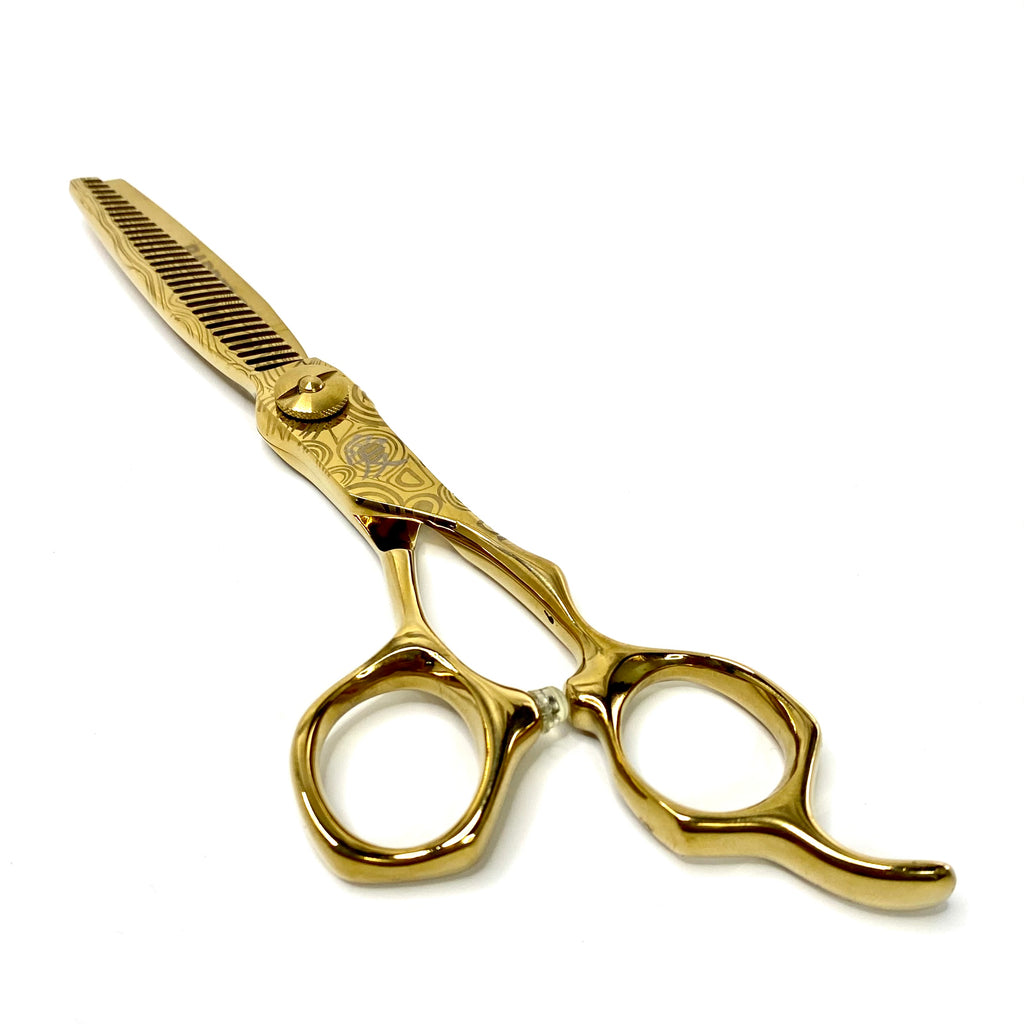 Barbernova, Grand Master, Gold, Thinning Shear, lightweight, adjustable tension, scissors