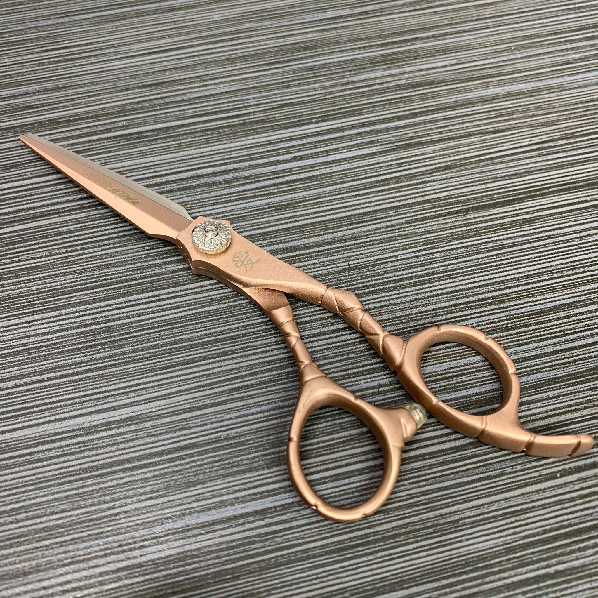 divine being, rose gold, thinning shear, lightweight, adjustable tension, scissors